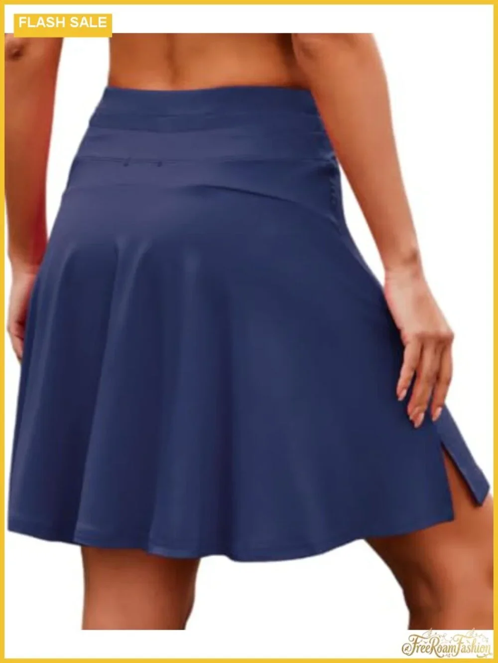 Women's Knee Length Skort with Pockets High Waist Athletic Golf Tennis Skirt